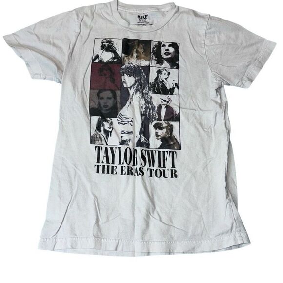 Taylor swift eras tour concert shirt womens medium white tee - Picture 1 of 4